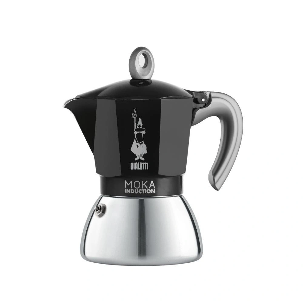 Bialetti İndüksiyon Mokapot Siyah (6 Cup) görseli 1