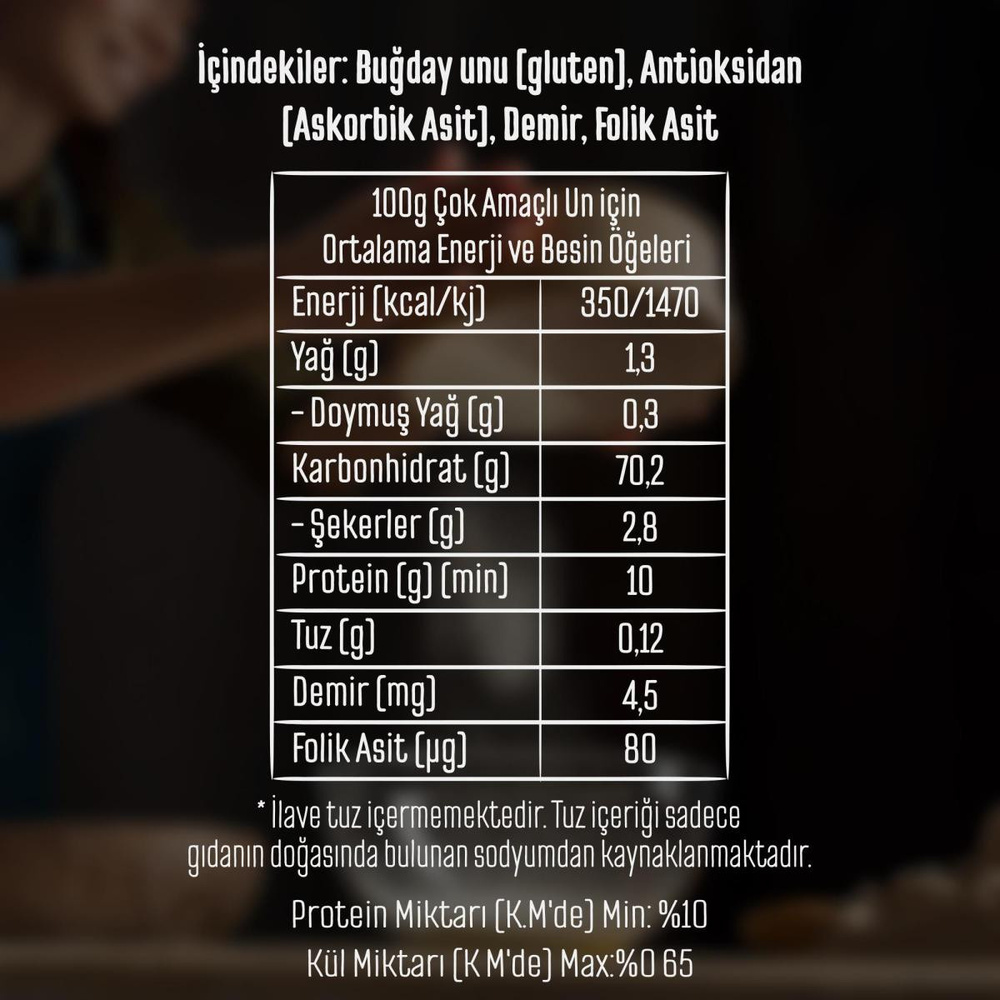 Tellioğlu Çok Amaçlı Un 2 Kg görseli 4