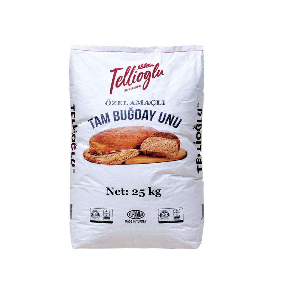 Tellioğlu Tam Buğday Unu 25 Kg görseli 1