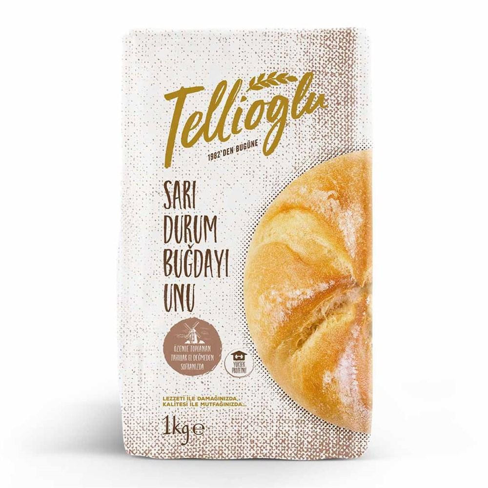 Tellioğlu Sarı Sert Buğday Unu 1 Kg görseli 1