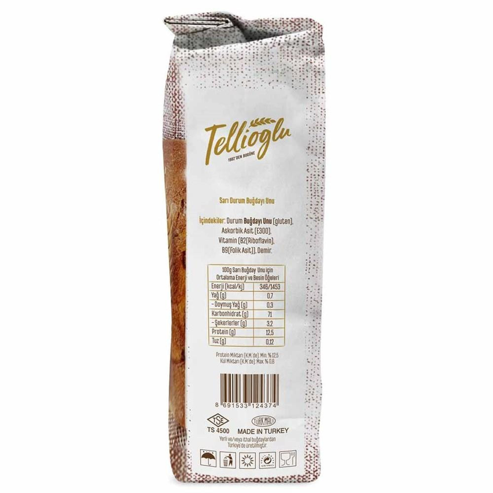 Tellioğlu Sarı Sert Buğday Unu 1 Kg görseli 2