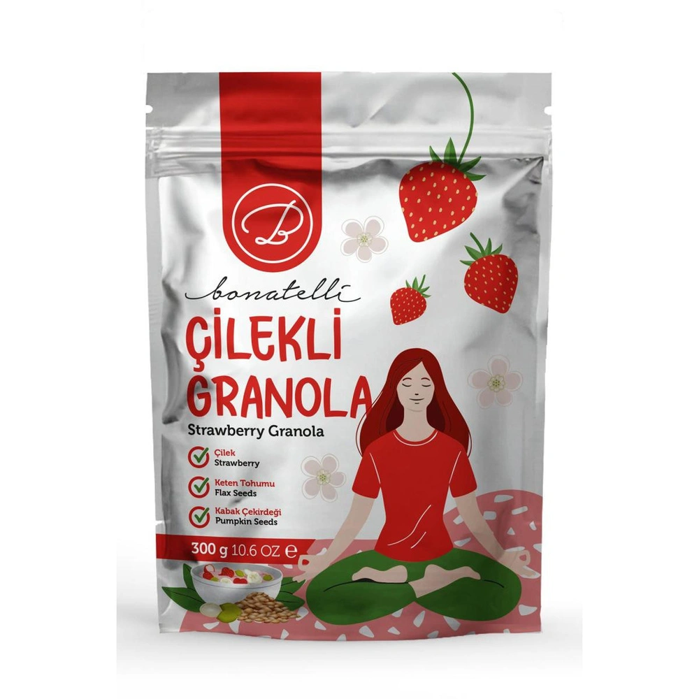 Bonatelli Çilekli Granola 300 G görseli 1