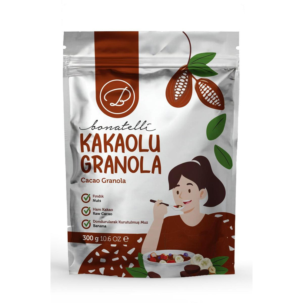 Bonatelli Kakaolu Granola 300 G görseli 1