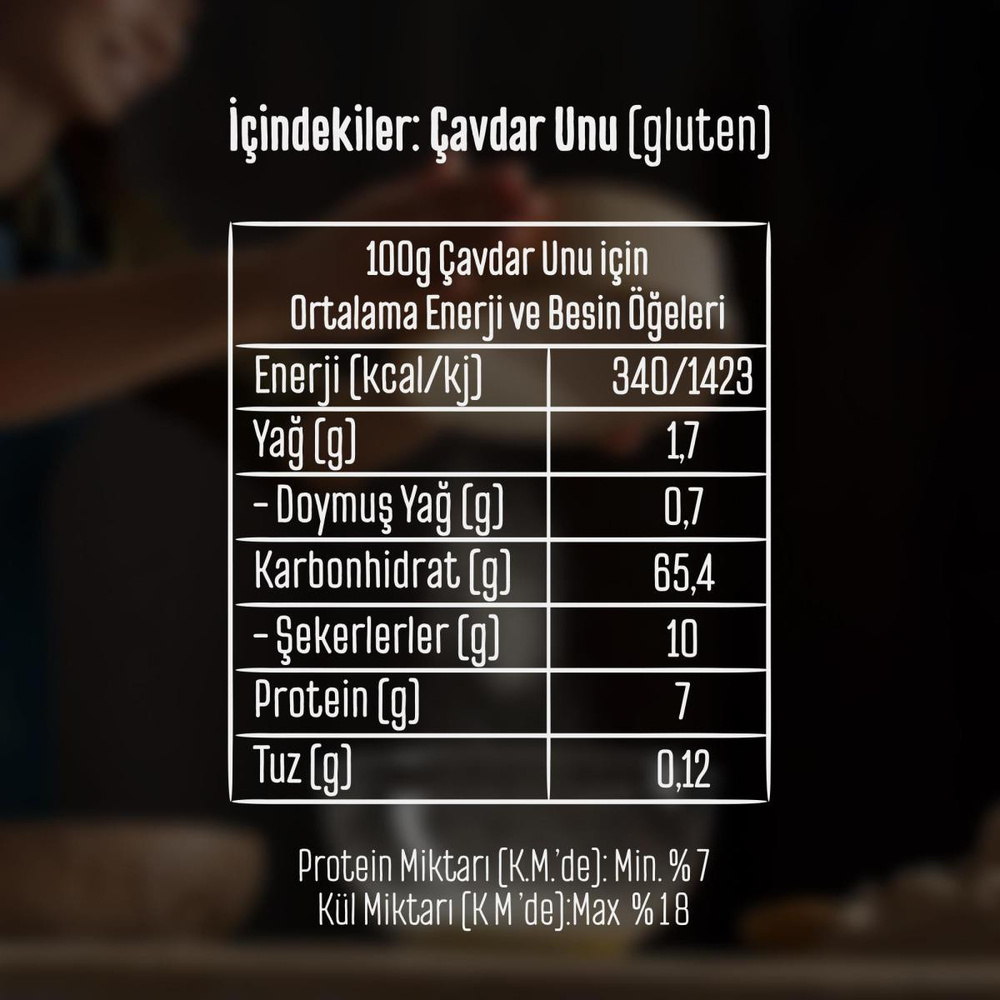 Tellioğlu Çavdar Unu 1 Kg görseli 5