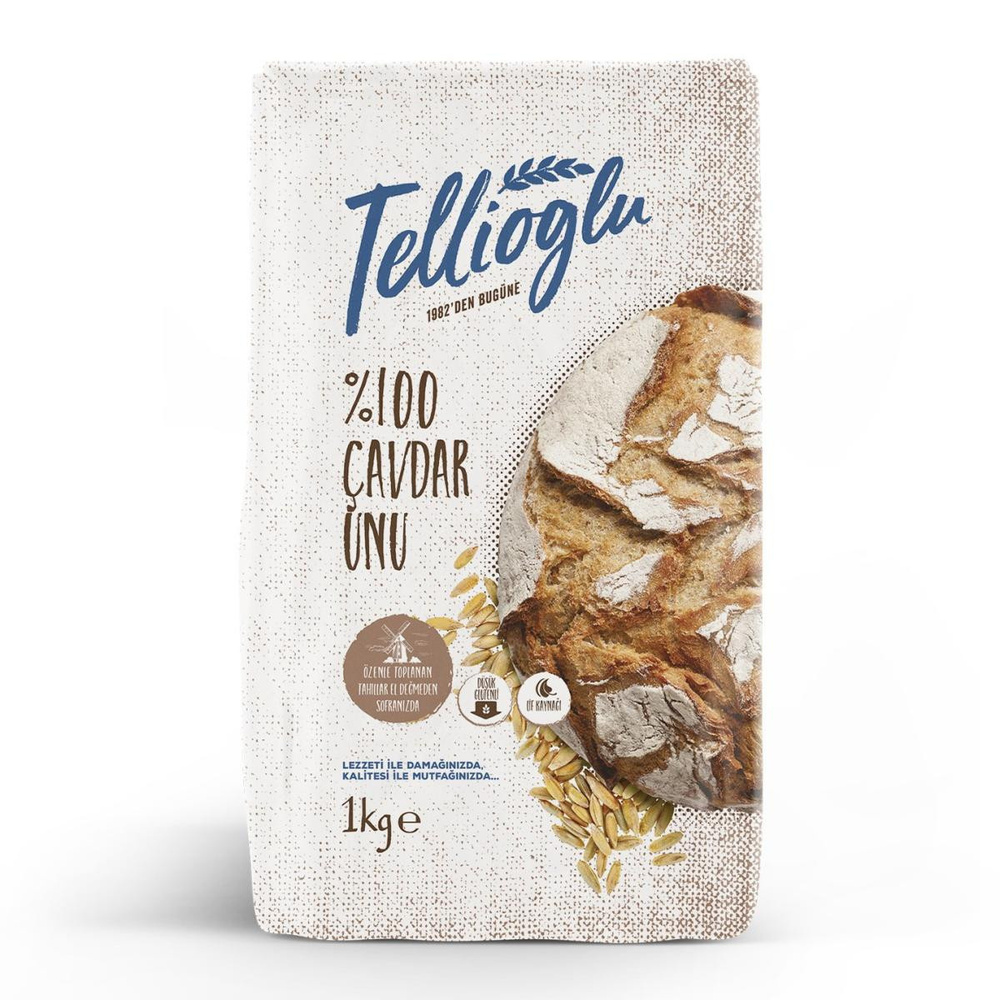 Tellioğlu Çavdar Unu 1 Kg görseli 1