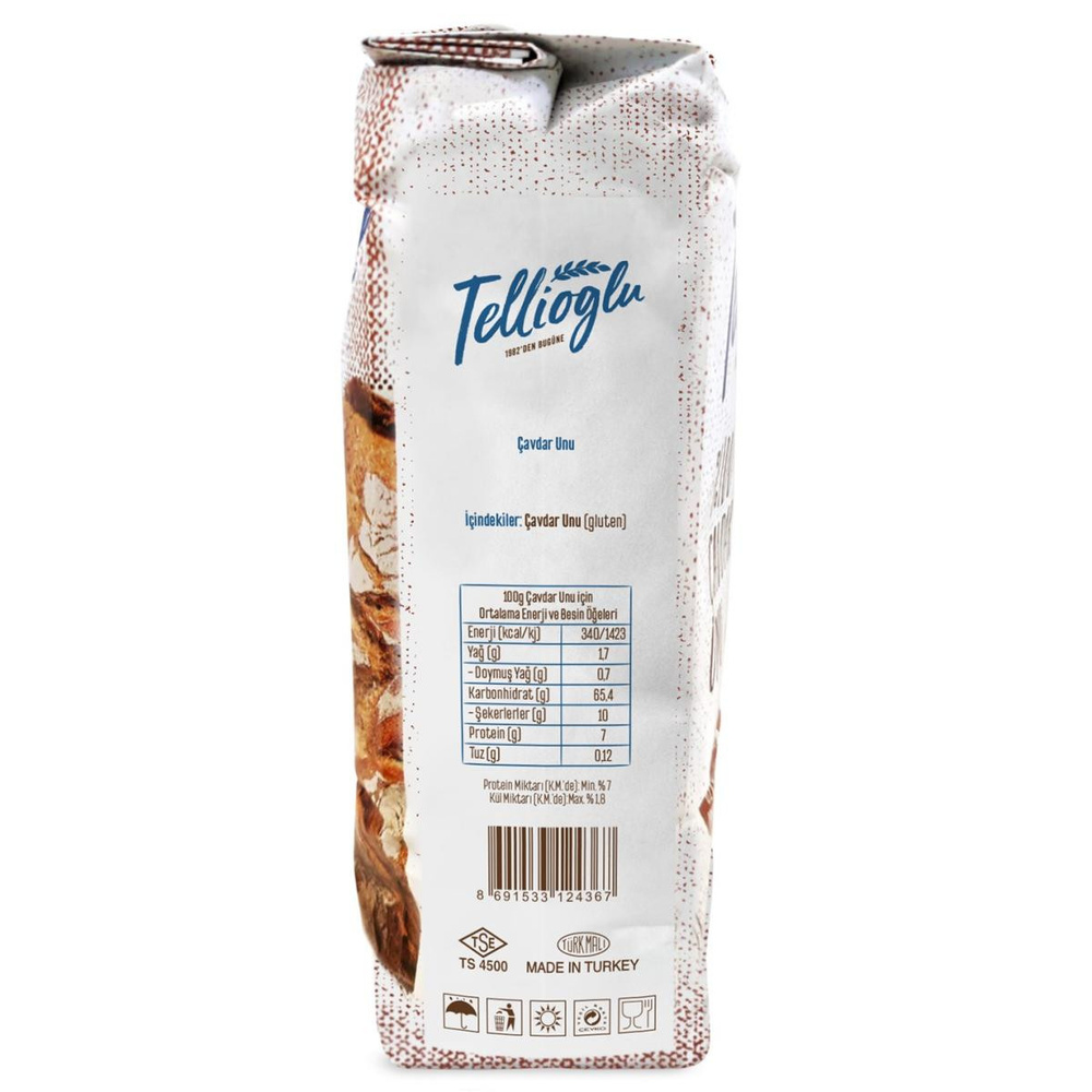 Tellioğlu Çavdar Unu 1 Kg görseli 2