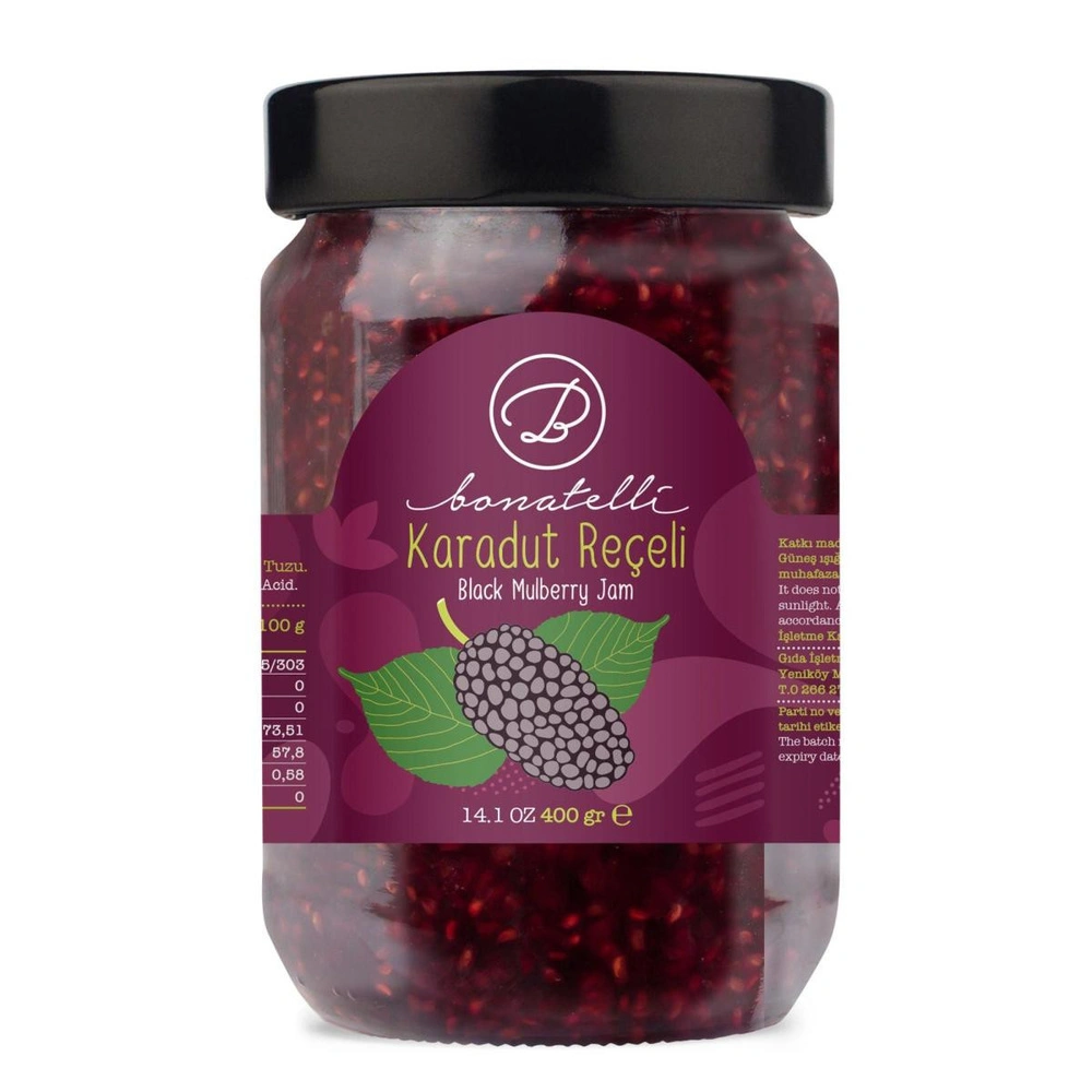 Bonatelli Karadut Reçeli 400 Gr görseli 1