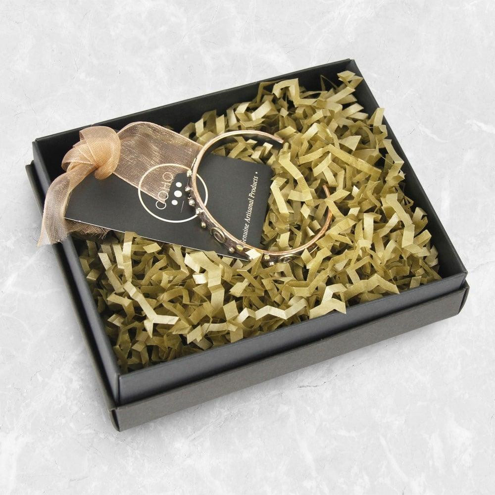 Coho Objet Coho Tılsım Bakır El İşleme Damla Bileklik görseli 3