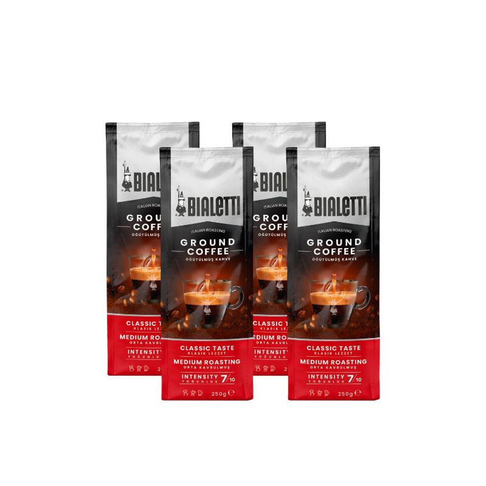 Bialetti 4 Adet Classico 250 Gr Öğütülmüş Kahve görseli 1