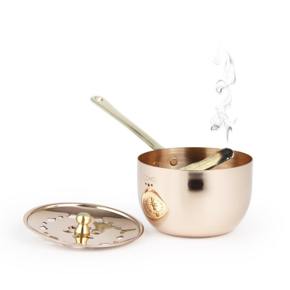 Coho Objet Coho Artisan Bakır Tütsü Gezdirme Çanağı görseli 4