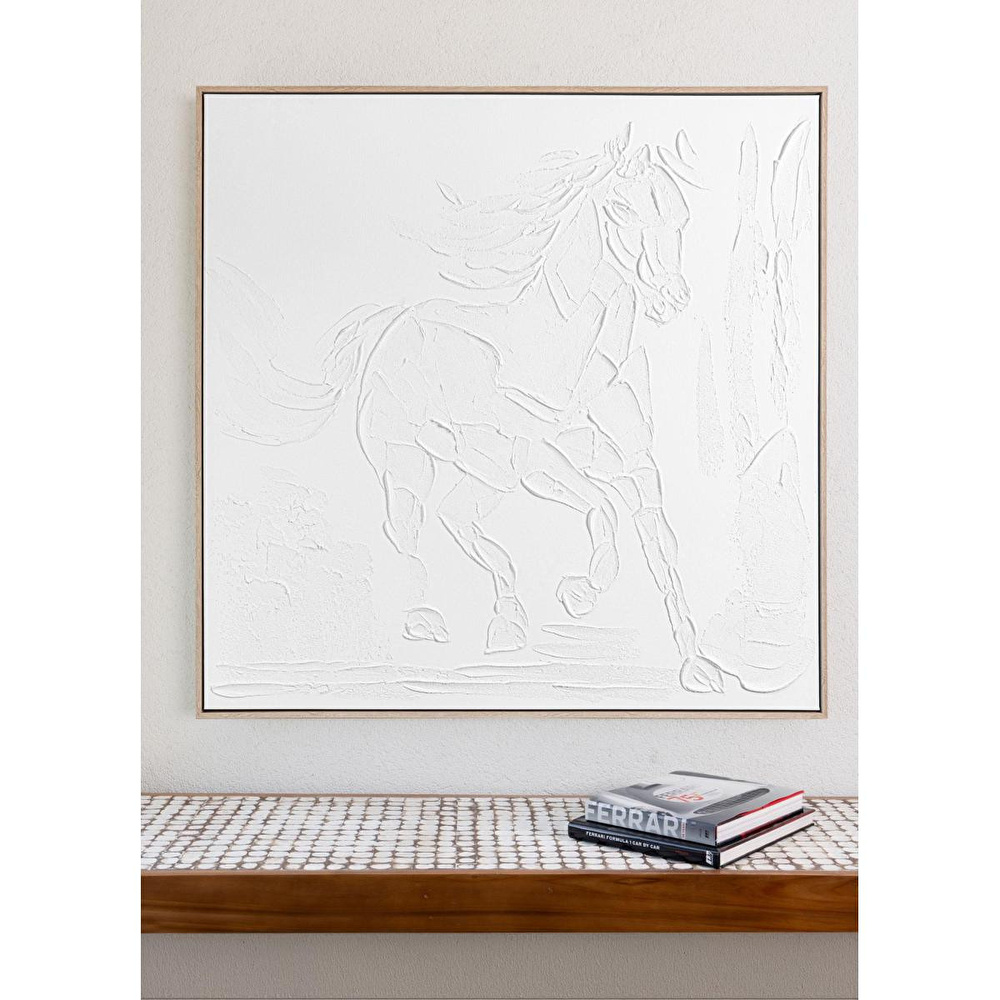The Mia Kabartma Kanvas Tablo 100x100 Cm Tbl0078 görseli 2