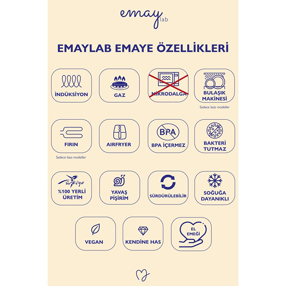 Emaylab Star Emaye Yıldız Desenli Tava 16cm (1,3 Li̇tre) görseli 5