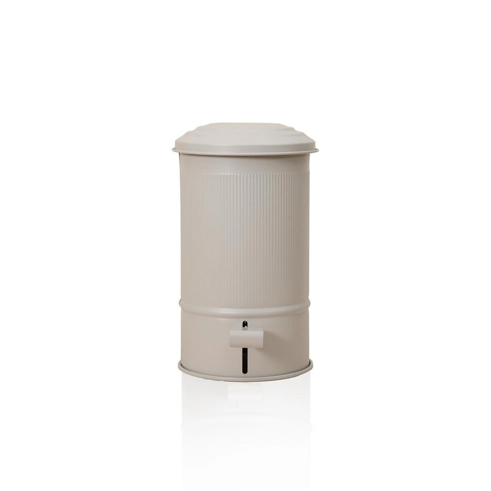 The Mia Stripe Mutfak Ve Banyo Çöp Kovası Bej 5 Lt görseli 1