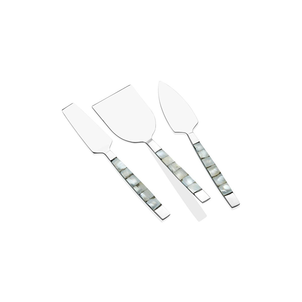 The Mia Pearl Peynir Servis Takımı White 3 Parça görseli 3