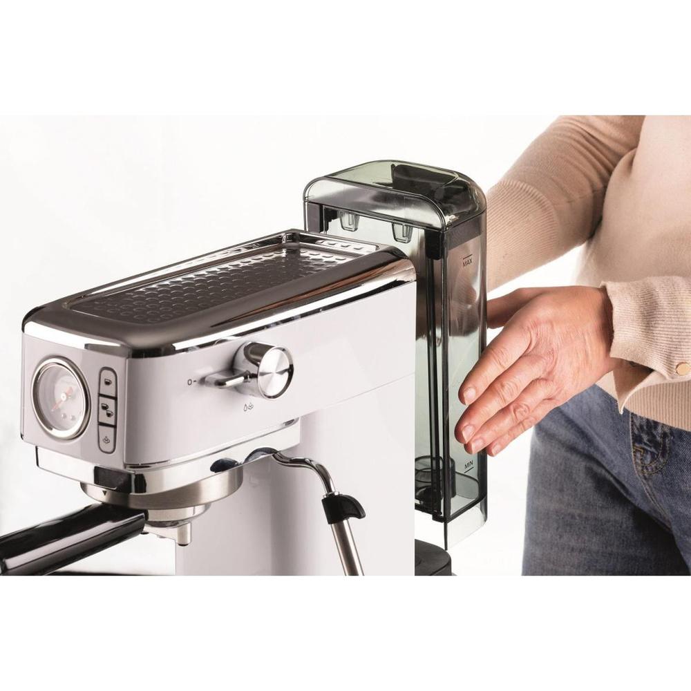 Ariete Moderna Espresso Slim Kahve Makinesi Beyaz 1381/14 görseli 3