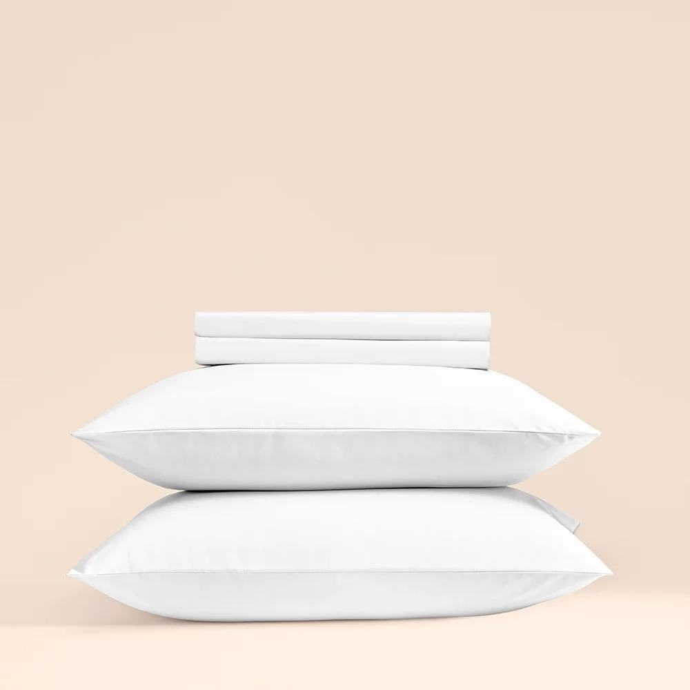 Penelope %100 Pamuk Percale Lastikli Çarşaf 100x200 Cm Beyaz - Pure Serisi görseli 2