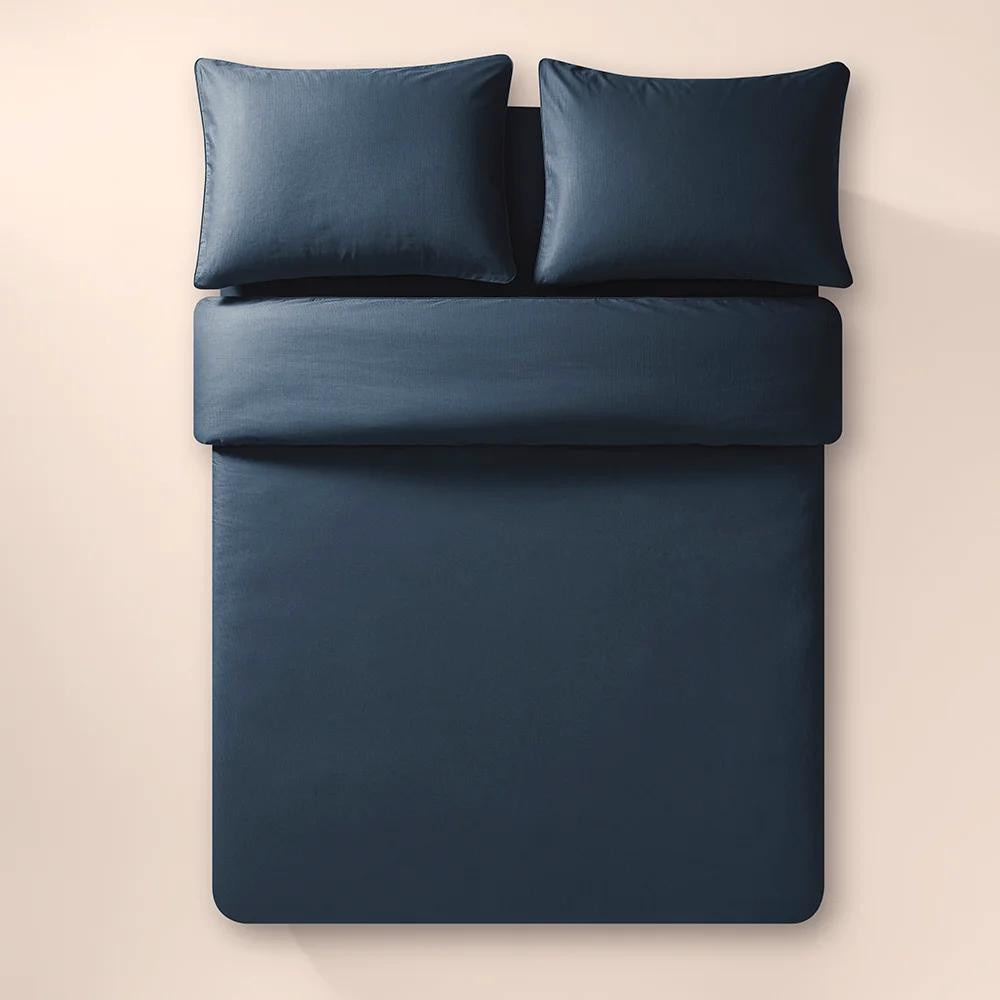Penelope %100 Pamuk Percale Nevresim Seti 200x220 Cm Lacivert - Pure Serisi görseli 3