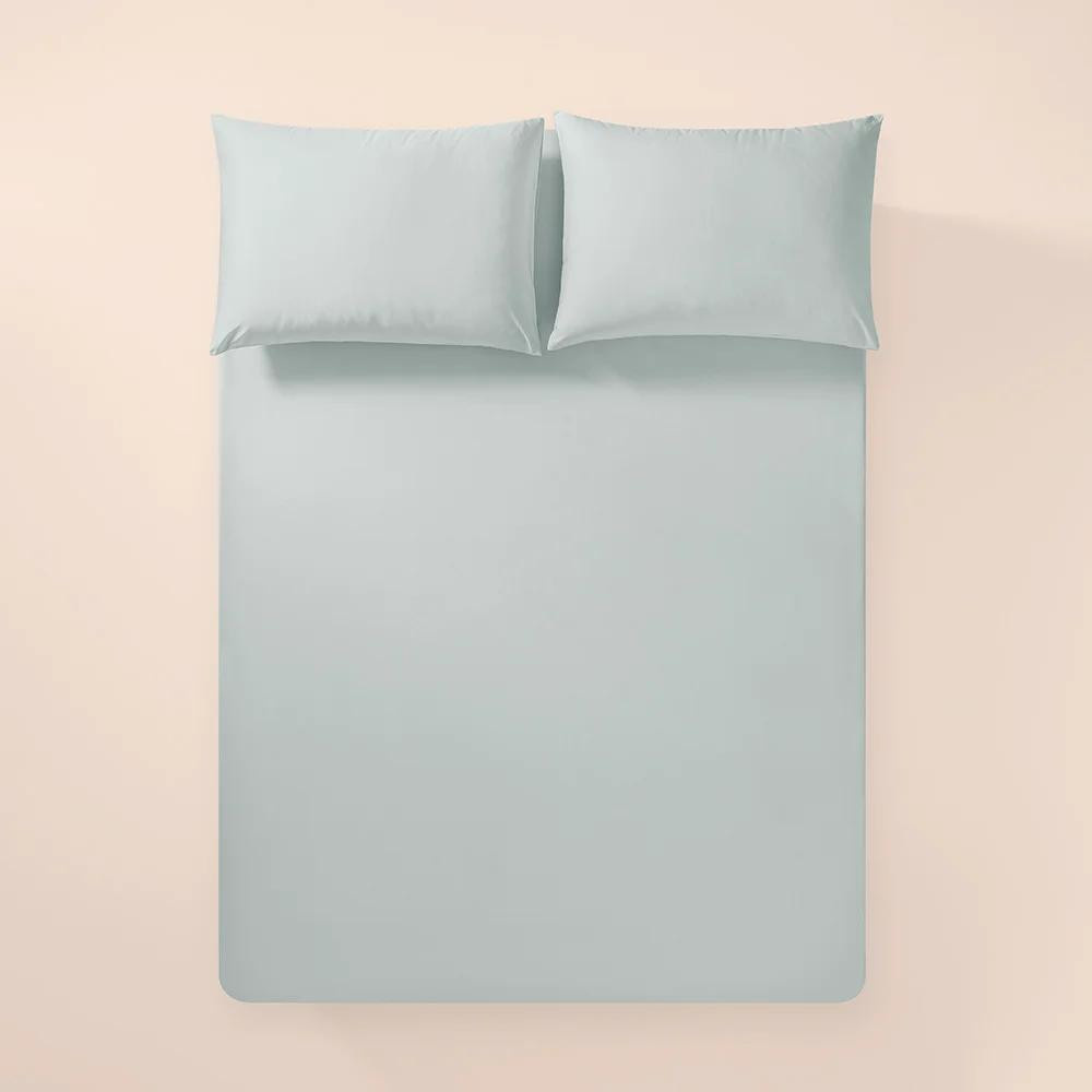 Penelope %100 Pamuk Percale Lastikli Çarşaf 100x200 Cm Mavi - Pure Serisi görseli 1