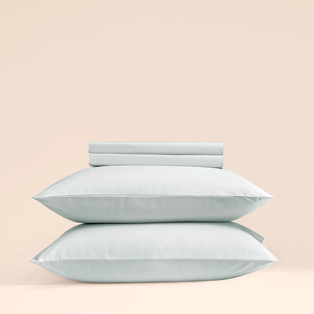 Penelope %100 Pamuk Percale Lastikli Çarşaf 100x200 Cm Mavi - Pure Serisi görseli 2