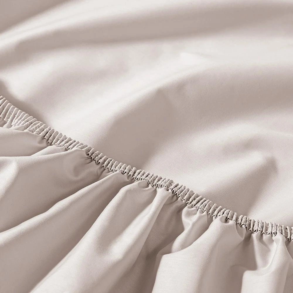 Penelope %100 Pamuk Percale Lastikli Çarşaf 120x200 Cm Gri - Pure Serisi görseli 5