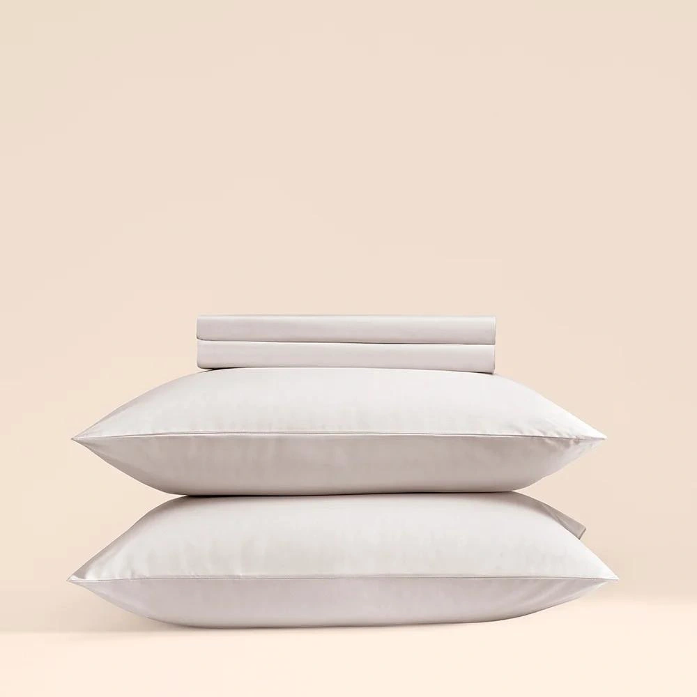 Penelope %100 Pamuk Percale Lastikli Çarşaf 120x200 Cm Gri - Pure Serisi görseli 2