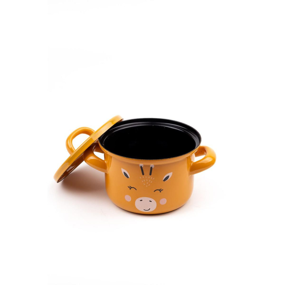 Emaylab Little Giraffe Emaye Mini Bebek Tenceresi 12cm (850 Ml) görseli 3
