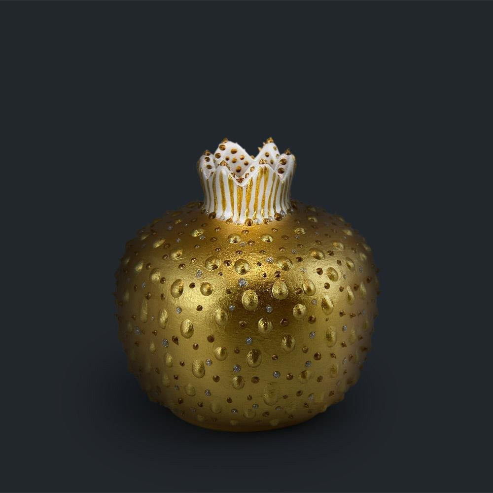 Coho Objet Coho Art Bereket Narı El Yapımı Sanatsal Dekoratif Obje - Brilliant Gold görseli 2