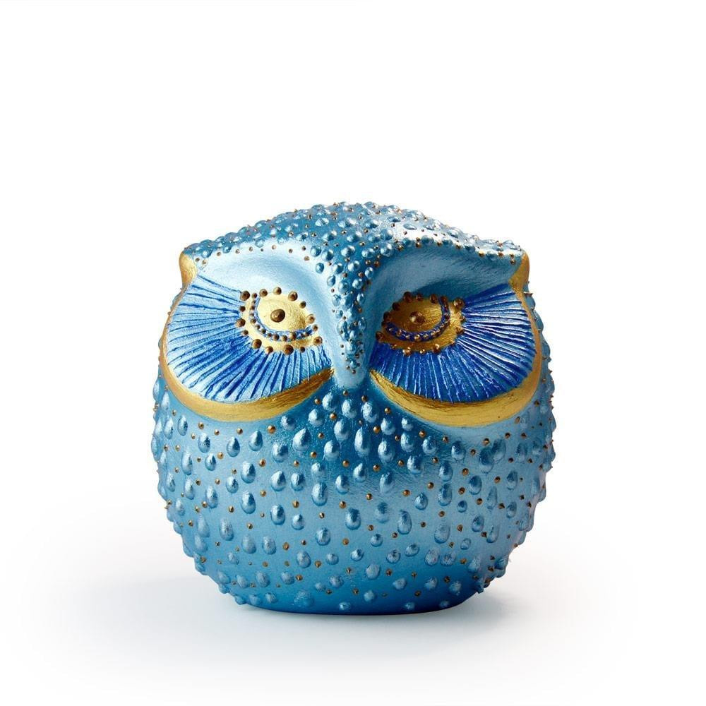 Coho Objet Coho Art Tılsımlı Baykuş El Yapımı Sanatsal Dekoratif Obje - Brilliant Blue görseli 1