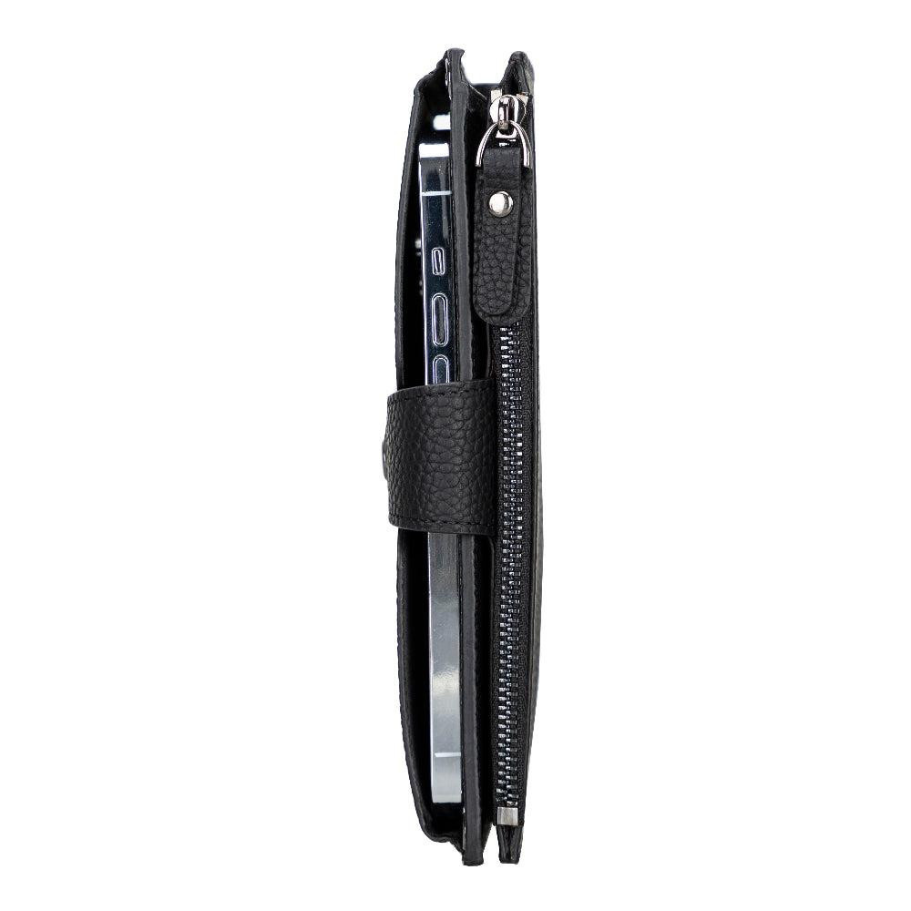 Bloominbag Lozan Strap Shadow Black Gerçek Deri Çapraz Askılı Telefon Bölmeli Cüzdan Çanta görseli 5