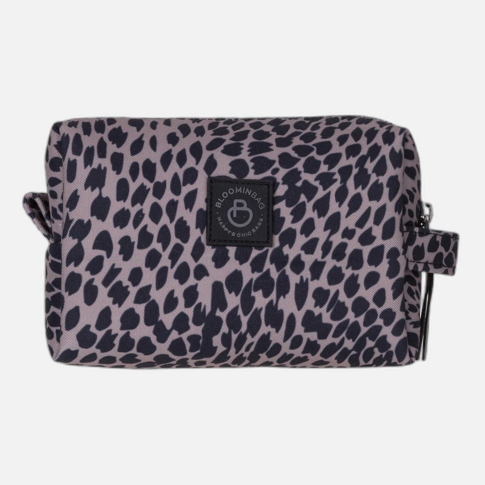 Bloominbag Leopard Cita Noir Makyaj Çantası Ve Kompakt Kozmetik Organizer görseli 3