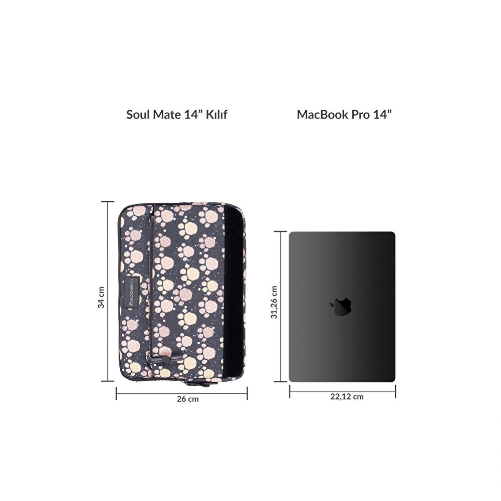 Bloominbag Soul Mate 14 Inç Laptop / Macbook Kılıf görseli 2