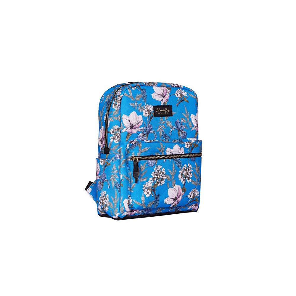 Bloominbag Blue Cherry Blossom 13-14 Inç Laptop / Macbook Sırt Çantası görseli 3