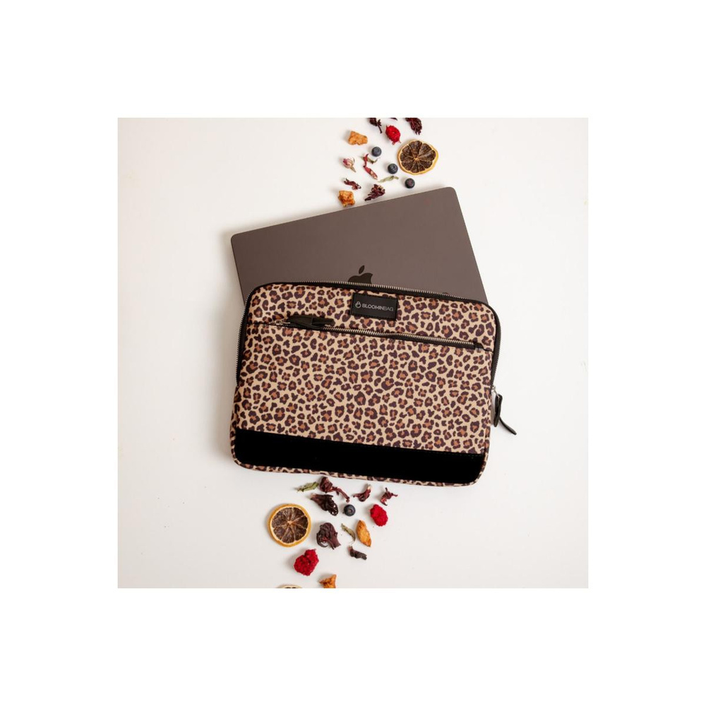 Bloominbag Earthy Leopard 13 Inç Laptop / Macbook Kılıf görseli 2