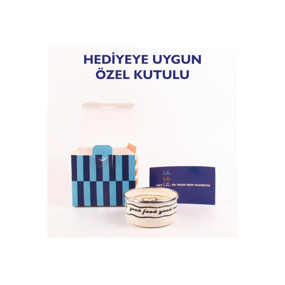 Emaylab Lemon Haze - Emaye Kapta Soy Wax Mum (limonlu Kek Kokulu - 150 Ml) görseli 2