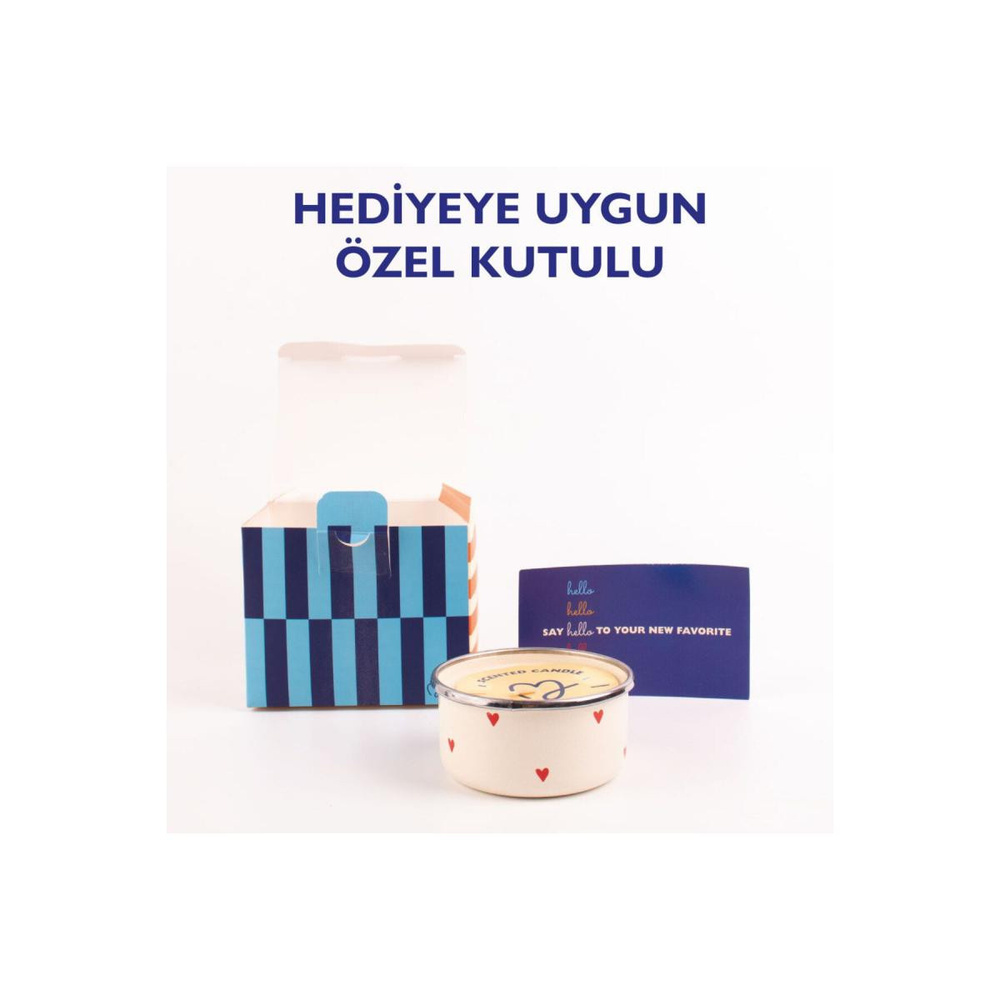 Emaylab Vanilya Dream, Emaye Kapta Soy Wax Mum (vanilya Kokulu-150 Ml) görseli 2