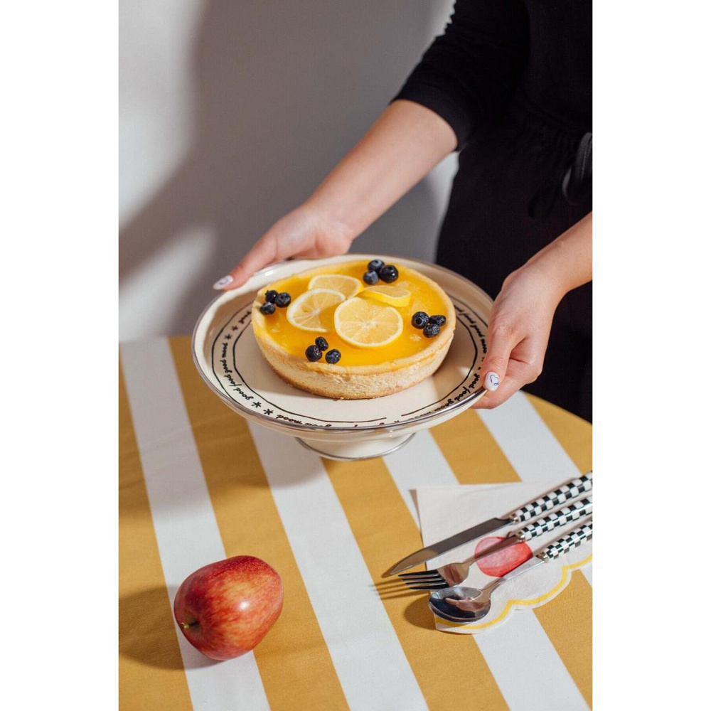 Emaylab Mood Emaye Pasta/kek Sunum Standı (24 Cm) görseli 1