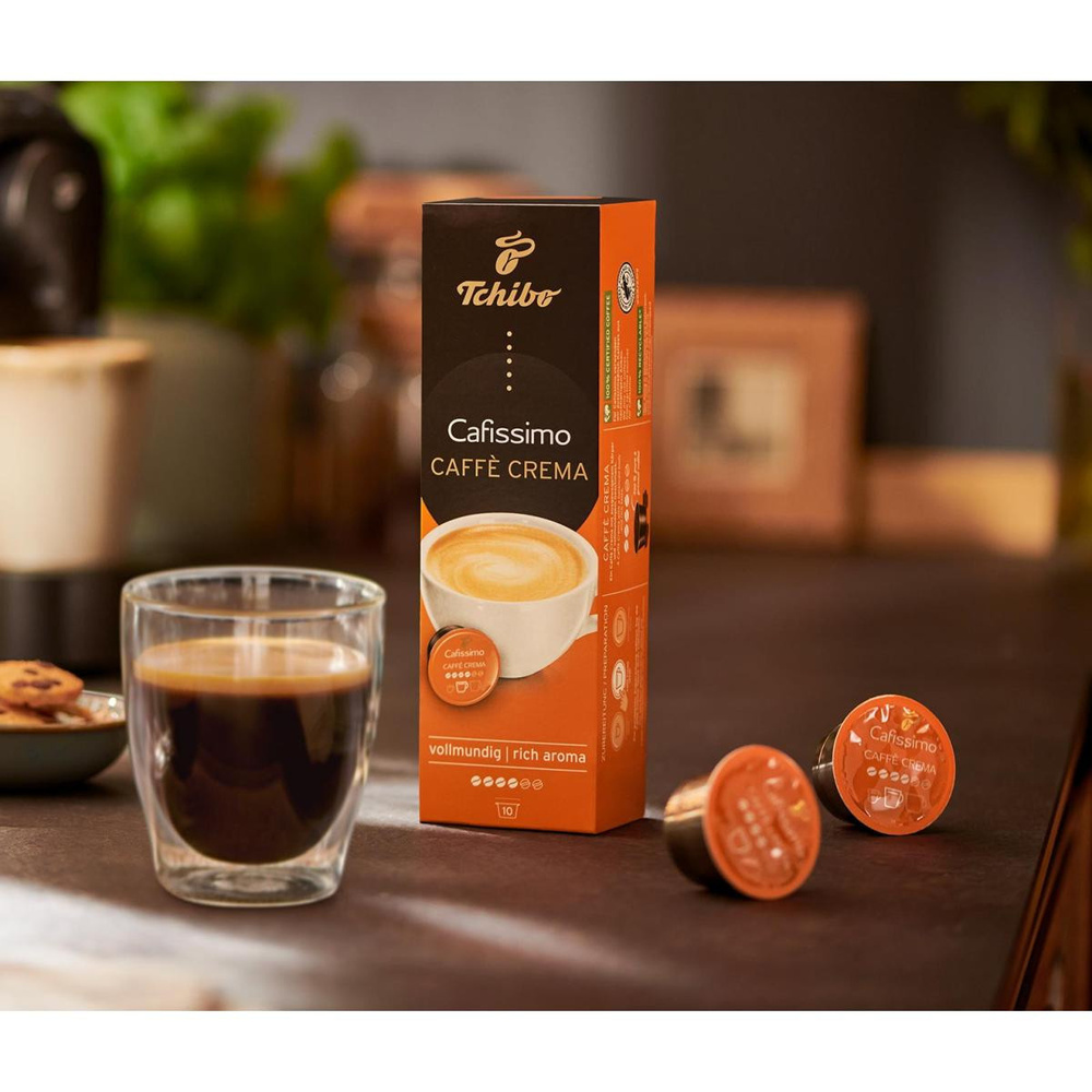 Tchibo Cafissimo Caffè Crema Rich Aroma 10'lu Kapsül Kahve görseli 1