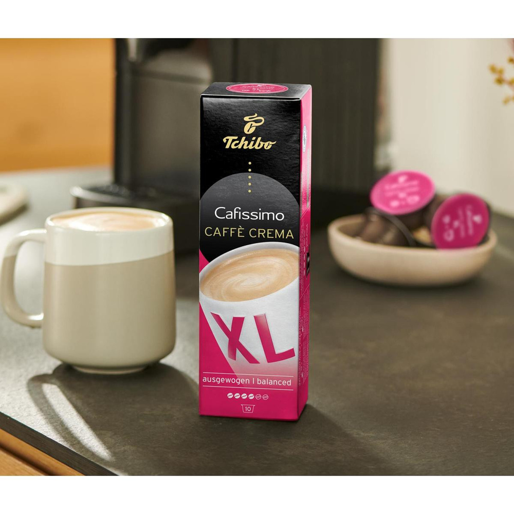 Tchibo Cafissimo Caffe Crema Xl Wake Up 10'lu Kapsül Kahve görseli 1