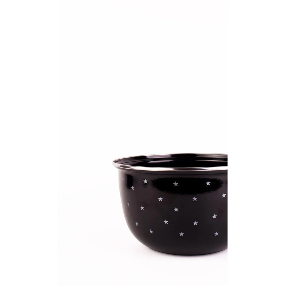 Emaylab Star Emaye Yıldız Desenli Karıştırma Kabı 24cm - 4lt (ocakta-firinda Kullanilabilir) görseli 2