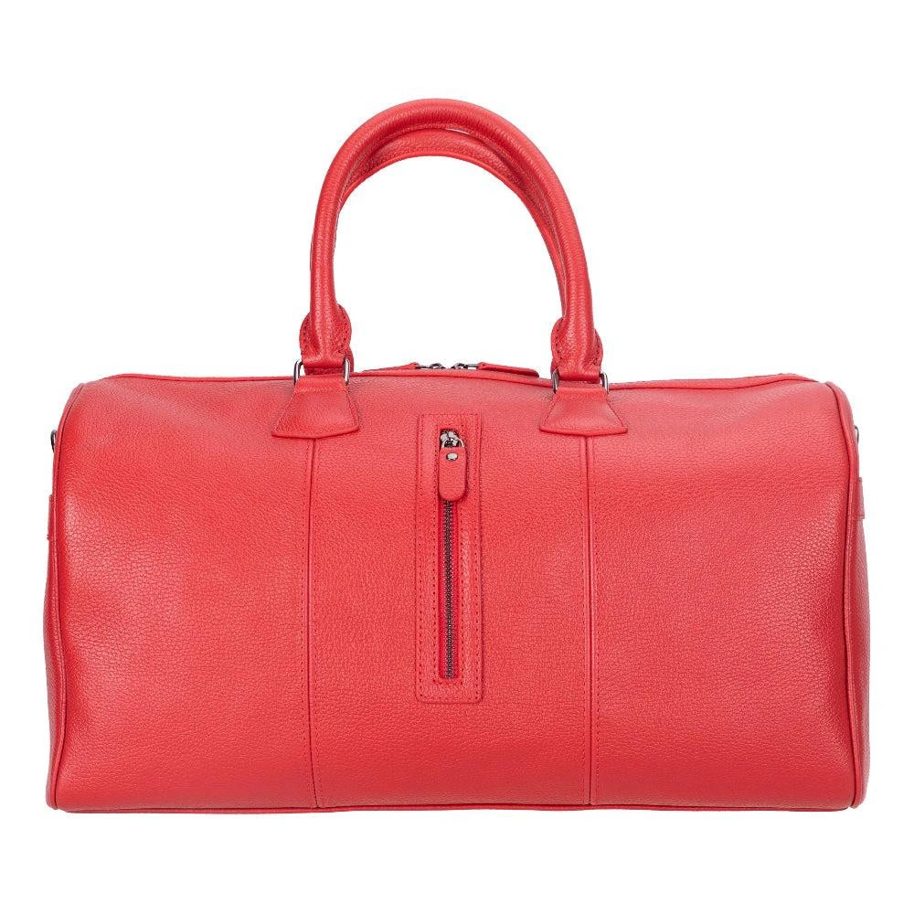 Bloominbag Dolly Roma Rouge Deri Weekender Duffle Seyahat Çantası görseli 3