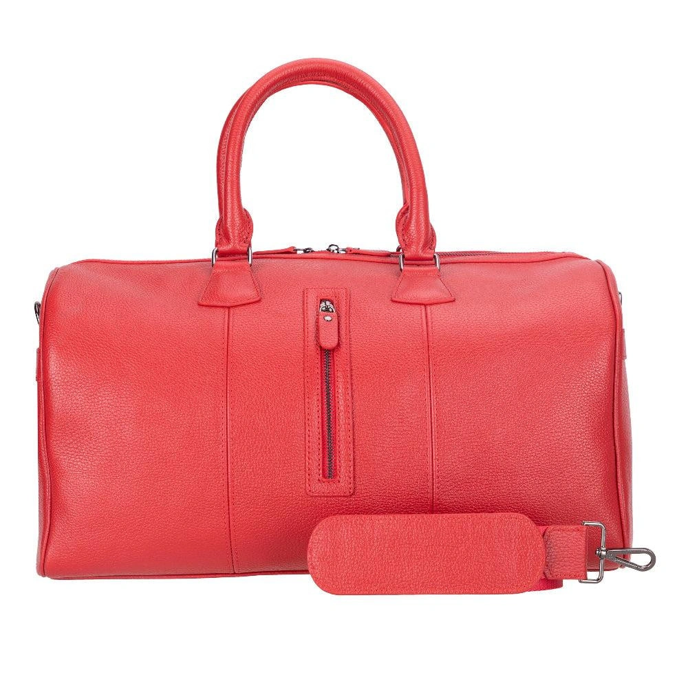 Bloominbag Dolly Roma Rouge Deri Weekender Duffle Seyahat Çantası görseli 4