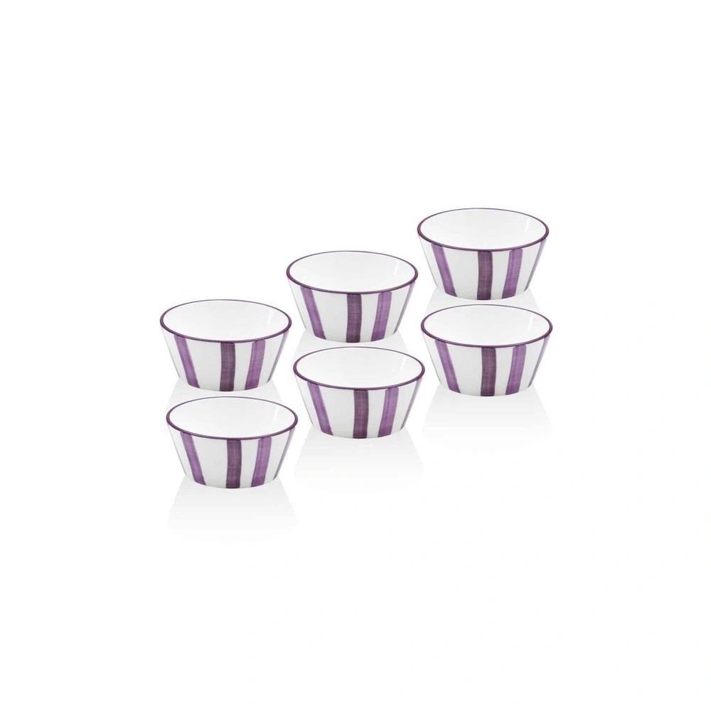 The Mia Joy Sosluk Çerezlik 6lı Set Mor 10 Cm görseli 1