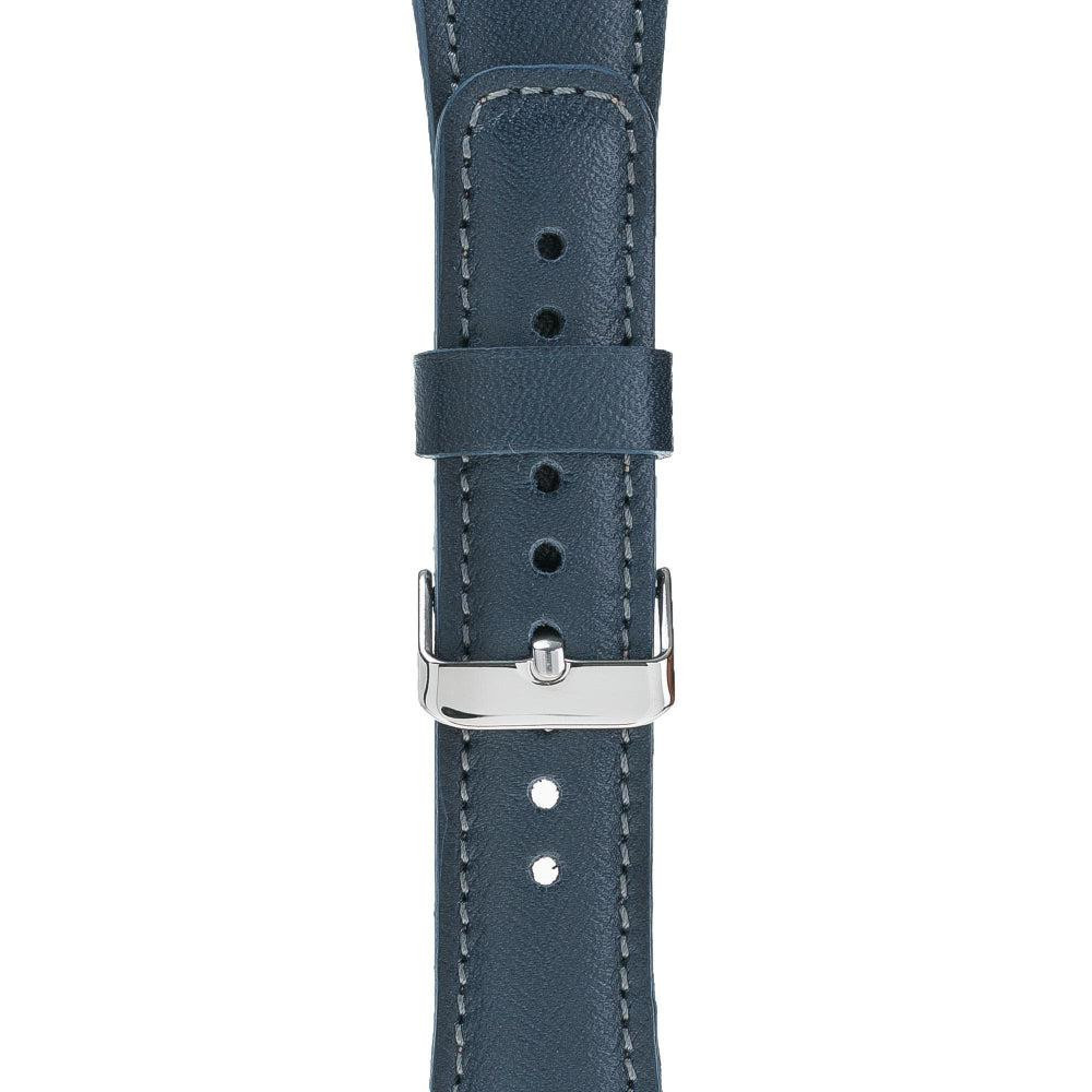 Bloominbag Celeste Blue Deri Apple Watch Kordon-44/45/46/49mm görseli 5