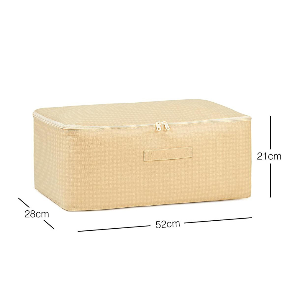 Home Wave 4'lü Orta Boy Bej Pötikare Hurç Set 52 X 28 X 21 Cm görseli 5