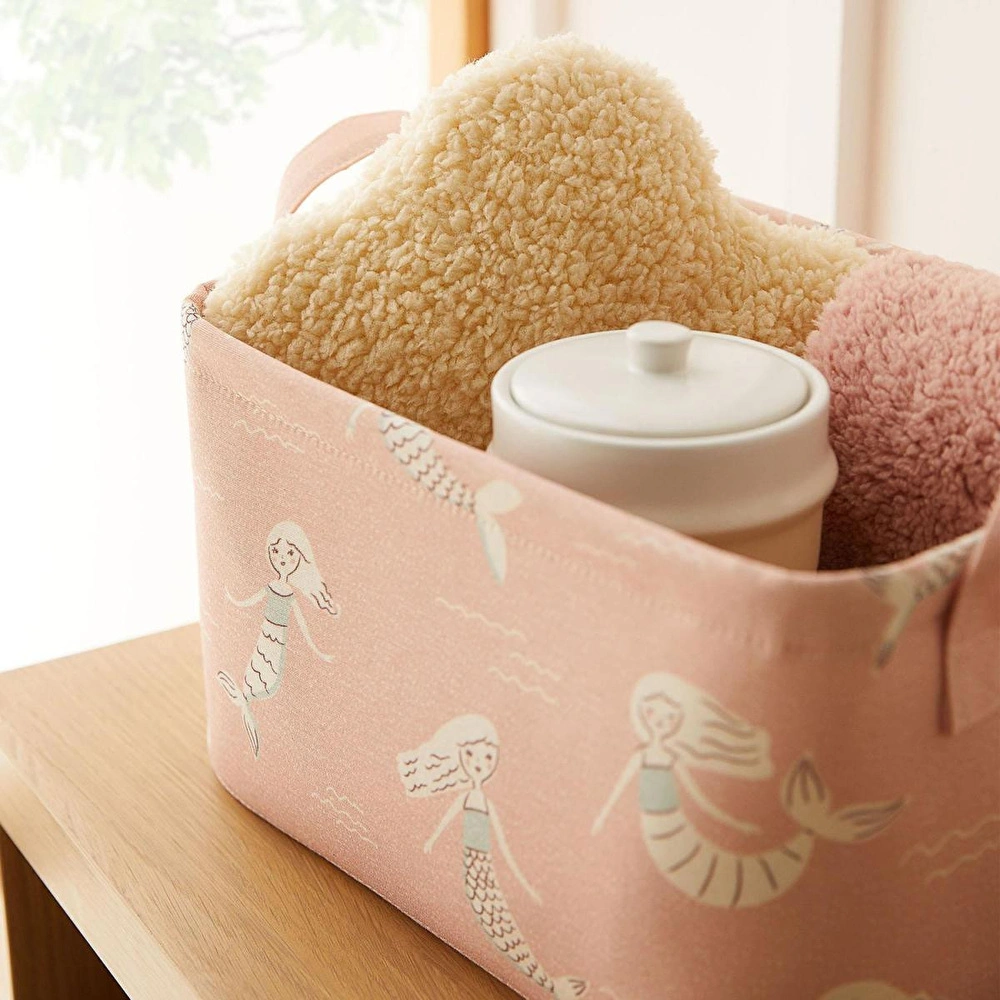 Ocean Home Textile Çocuk Odası Deniz Kızı Sepet 30 X 21 X 18 Cm görseli 3