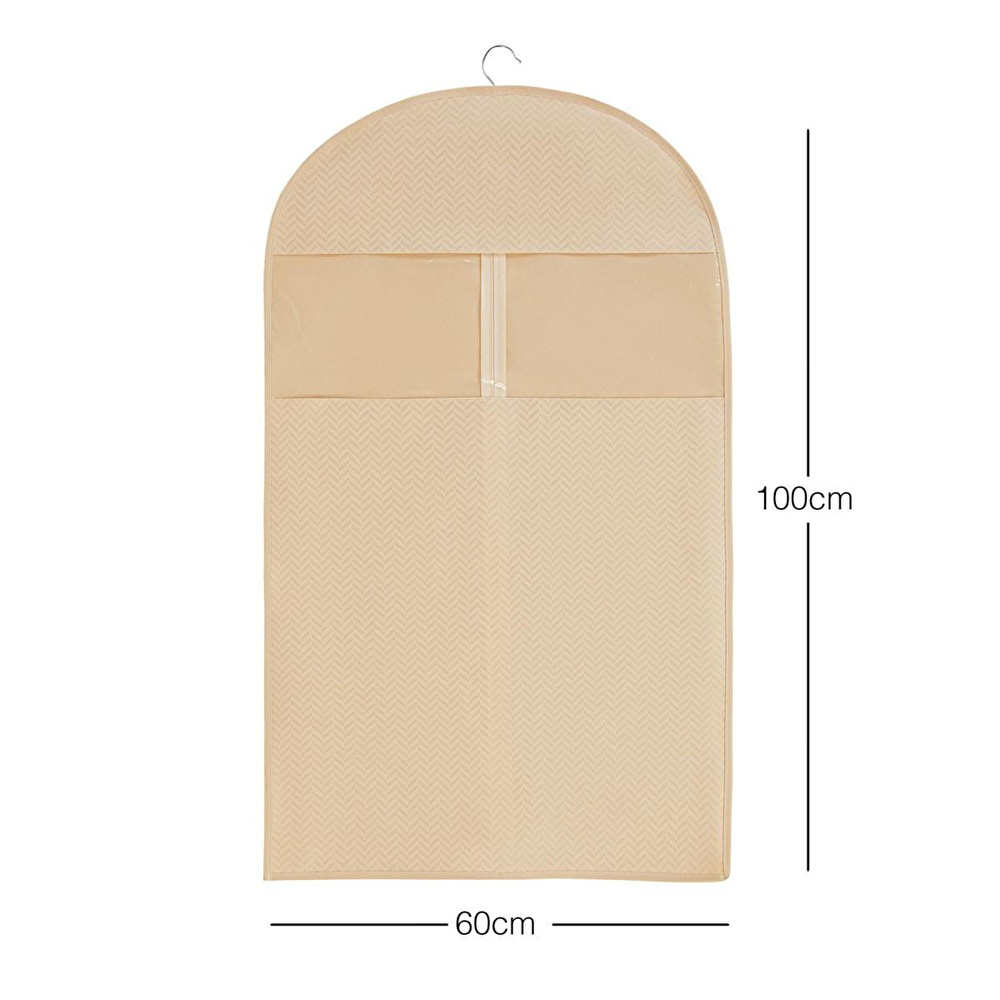 Ocean Home Textile Bej Balıksırtı Elbise Kılıfı 60 X 100 Cm görseli 2