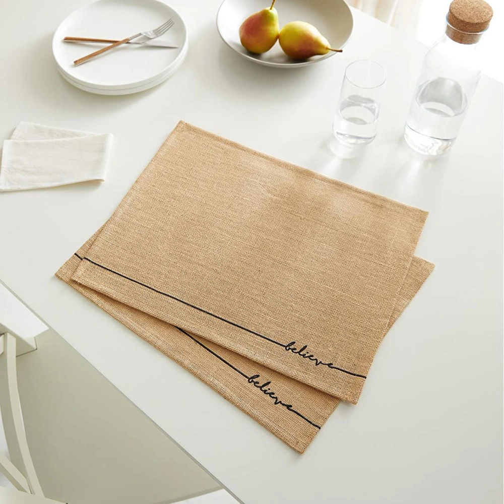 Ocean Home Textile 2'li Believe Jüt Amerikan Servis 45 X 35 Cm görseli 1