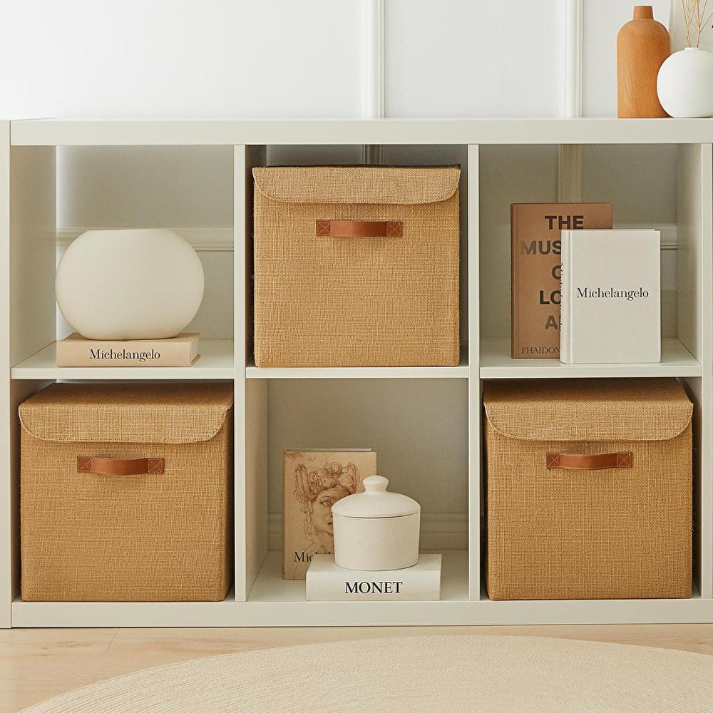 Ocean Home Textile Jüt Kapaklı Kutu 30 X 30 X 30 Cm görseli 3
