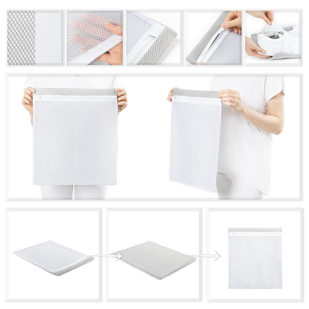 Ocean Home Textile 3'lü Gri Renk Ayakkabı Yıkama Filesi Set görseli 5