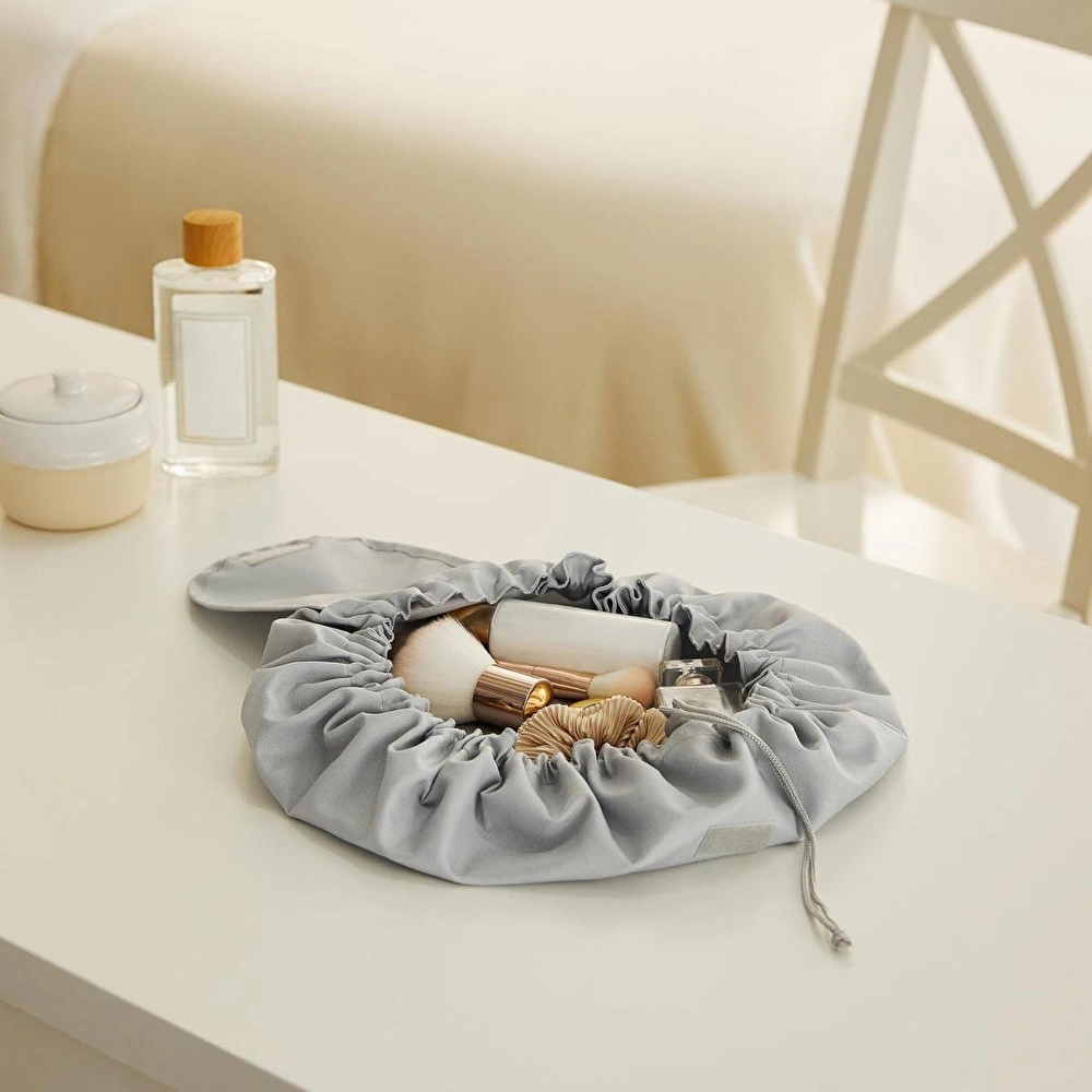 Ocean Home Textile Fonksiyonel Su İtici Leke Tutmaz Kumaş Düzenleyici Seyahat Tipi Makyaj Çantası Ø 50 Cm görseli 2